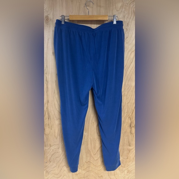 Chico's Zenergy Jogger Pants 12/14 Size Blue With Pockets Elastic Waist - Picture 3 of 5